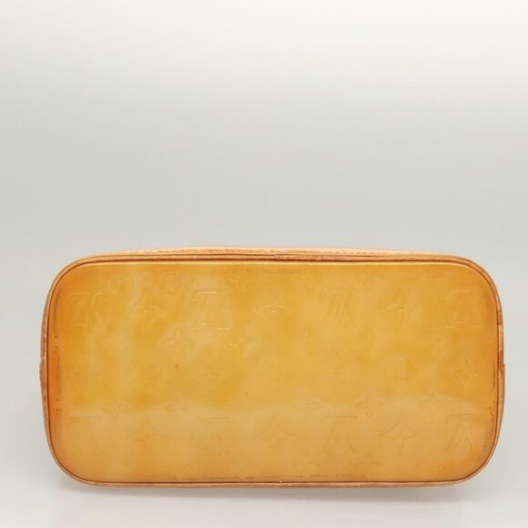 LOUIS VUITTON Monogram Vernis Houston Hand Bag Beige M91004 LV Auth bs26252 - Picture 6 of 16